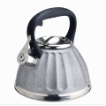 Grey marble coating stovetop teapot kettle
