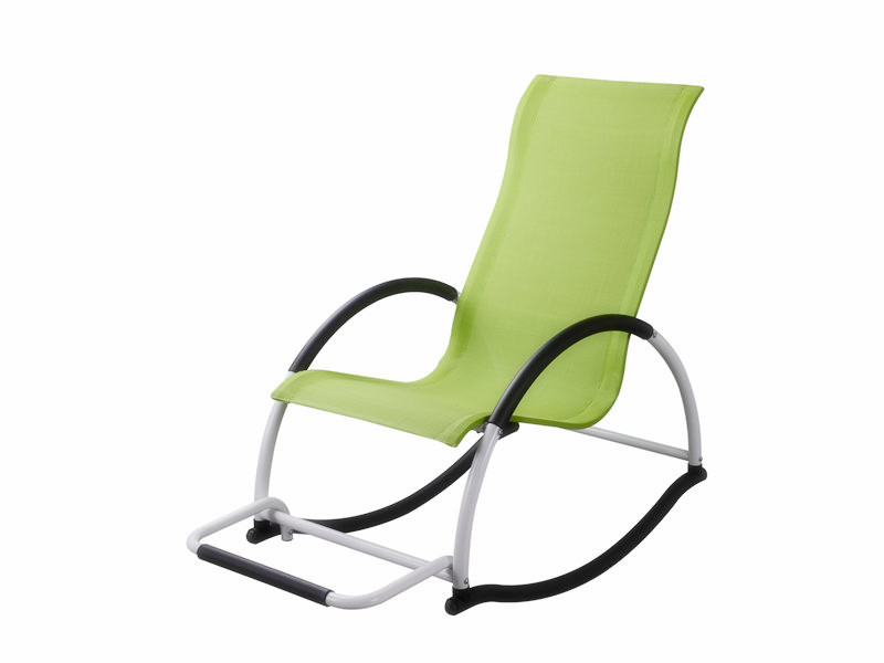 alu. rocking chair with  footboard
