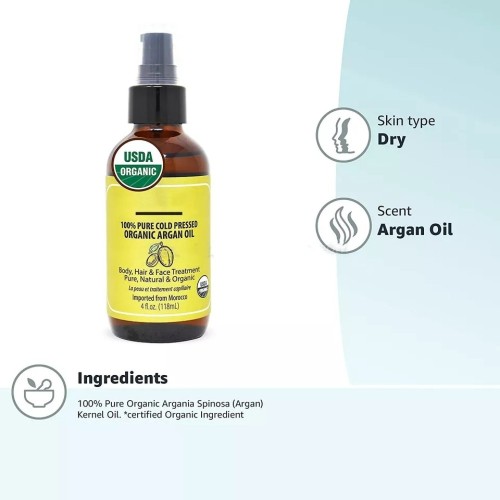 Argan oil essential oil for hair care