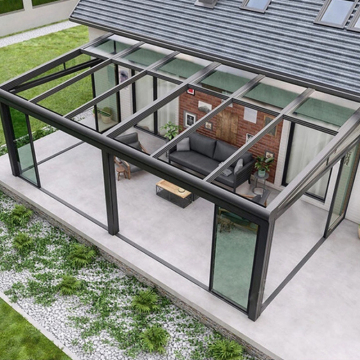 Ikealuminum Veranda Sunroom: Aluminum Alloy Sunroom Blinds and Sliding Door Solutions