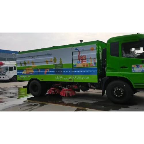 Export 5000 liters small Vacuum Road Sweeper Vehicle