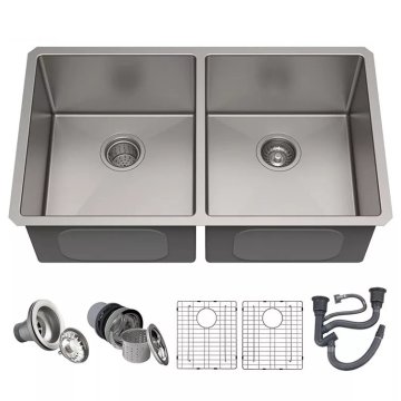 Håndlavet under Mount Double Bowl Modern Kitchen Sink