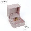 High-end Velvet Jewelry box gold with logo