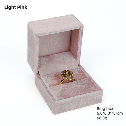 High-end Velvet Jewelry box gold with logo