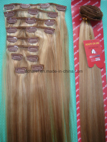 Double Layers Weft Clip in Hair Extensions 10pieces 21clips Set