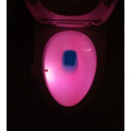 Smart Bathroom Toilet Nightlight LED Induction Activated On/Off Seat Sensor Lamp 8 multicolour Creative Toilet lamp Hot Sale