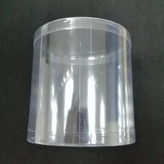 Customized sizes plastic clear cylinders tube containers with lids