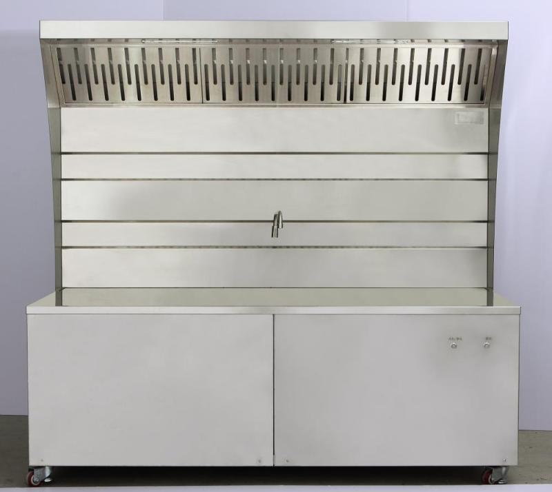KHPH-18 Stainless steel smoke hood barbecue car