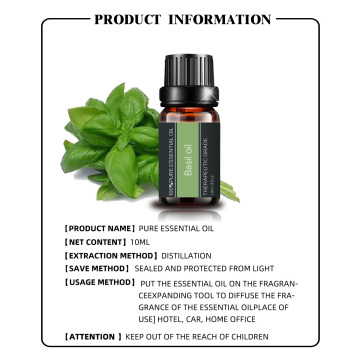 Good Quality Best Selling Bulk 100% Pure Basil Essential Oil