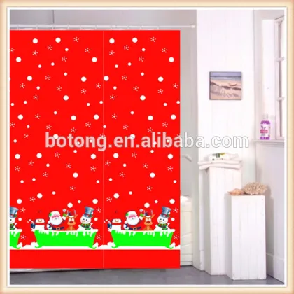santa shower curtain christmas shower curtains snowflake shower curtains