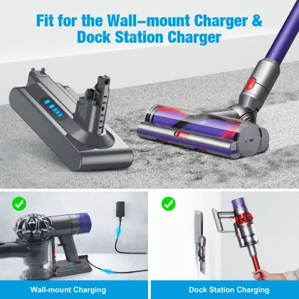 Cordless Vacuum Cleaner V10 5000mAh Rechargeable Battery for Dyson
