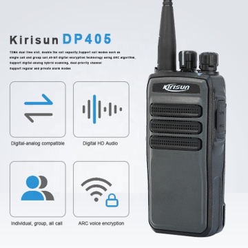 Kirisun DP405 DMR à longue portée Radio bidirectionnelle avec cryptage vocal