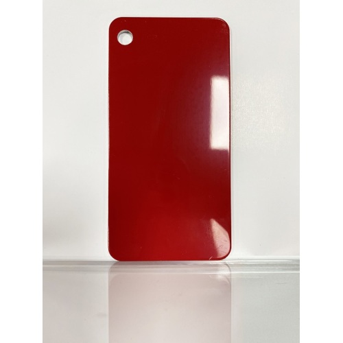 Plaque en tôle d&#39;aluminium rouge prune brillante 1,6 mm