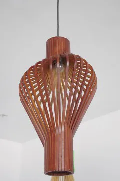 classic indoor decorative wood pendant lamp