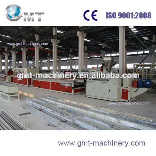 automatic plastic extrusion upvc windows profile machines