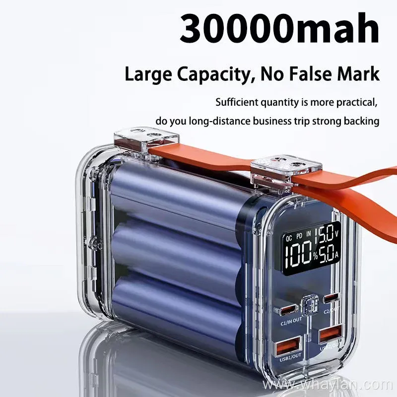 Portable 100W 30000mAh Laptop Power Supply Power Bank