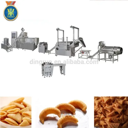 The fried snack food production line for bugle