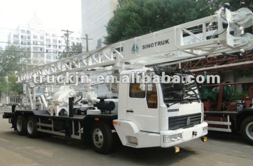 HOWO truck mounted drilling rig with parts for sale