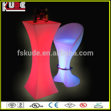 Cool Glowing Bar use led bar table , high end bar furniture, led lighted bar table set