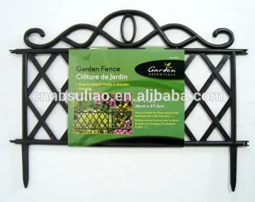 decorative flower garden fencing/plastic garden border fence