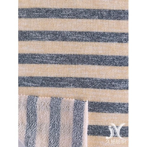 Stripe French Terry Knit Fabric