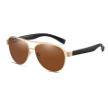 Gold Full Frame Novelty Sunglasses para adultos