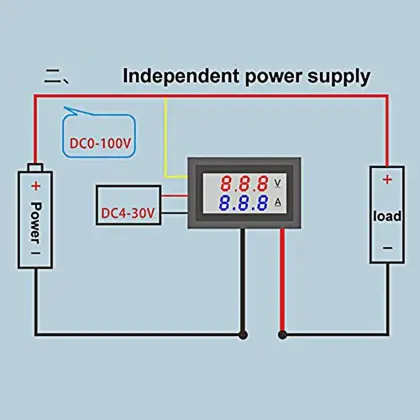 LED Digital Voltmeter 100V 10V Dual Digital Display