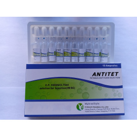 GMP Approved Tetanus Antitoxin Injection 1500iu/0.75ml