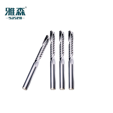 1/4-Inch Diameter Solid Carbide Single Flute Upcut End Mill Router Bit with 1/4-Inch Shank and Spiral O Flute
