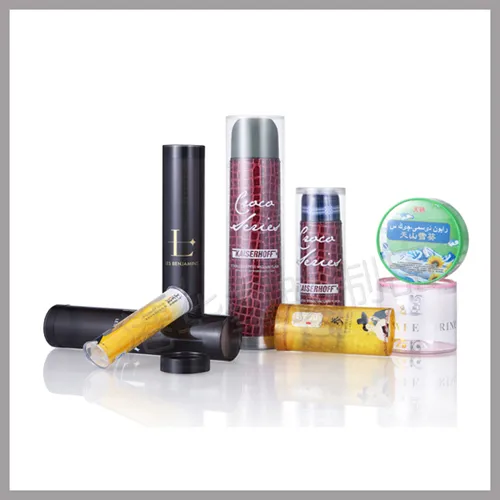 Transparent clear pvc plastic cylinder tube container box