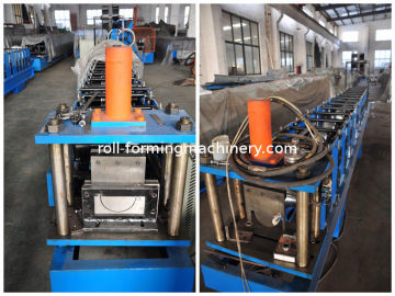 Durable 7.5kw Aluminum  Round Gutter Roll Forming Machine For Downspout