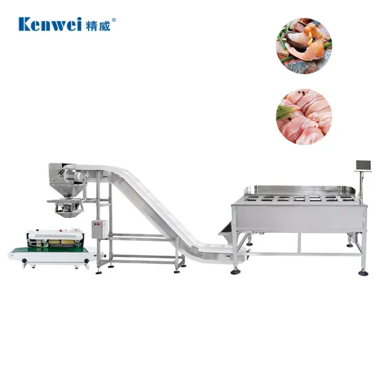 Automatic 14-Head Multihead Weigher Filling Machine for Seafood and Sticky Foods