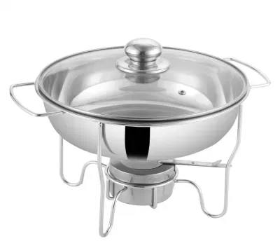 Hot Pot Wire Rack Double Chafing Dish 7L Cookware Buffet Stove