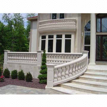 Outdoor Antique Marble Stairs Baluster