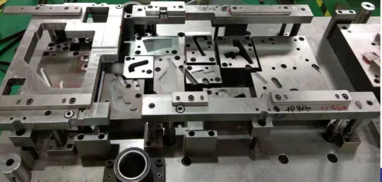 Automobile hinge progressive stamping mould