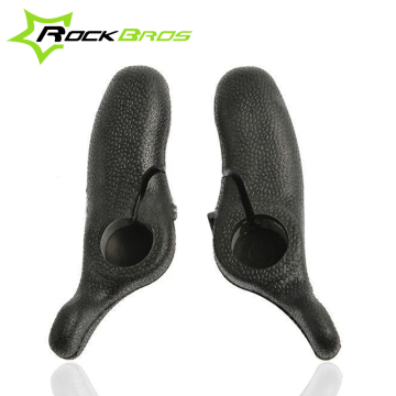 RockBros Cycling Grips MTB Mountain Bike Bar Ends Bicycle Barend Barends Handlebar Soft Grips Full Rubber Cycle Parts Black