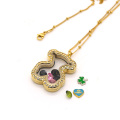Urso flutuante encantos joias de pingente medalhão para crianças
