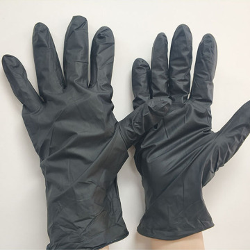 Black Nitrile Synthetic Gloves - Disposable Black Nitrile Glove 100 Bag