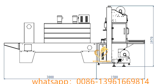 Machine à emballage et d'emballage de rétrécissement thermique automatique