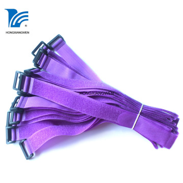 Nylon Reusable Printed Hook and Loop Cable Tie