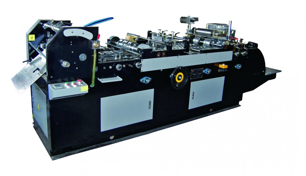 Automatic envelope paper bag sealing and making machine