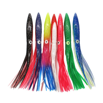 30cm Colorful Rubber Squid Skirts Octopus Soft Fishing Lures