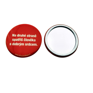 Wholesale Custom Korean Cartoon Cute Handheld Mini Metal Makeup Mirror