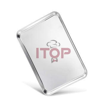 Aluminum Non-Stick Square Baking Sheet Pan - Deep Baking Tray for Bakery Tools