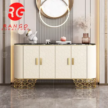 RG01 80CM Stainless Steel Legs Pedestal Table with Glass Top for Living Room and Flowers