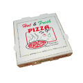 Custom Logo Printing White Corrugated Pizza Packaging Boxes