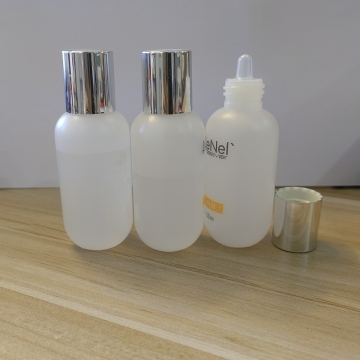 50ml Round Foundation Bottle with Nozzle Head for Plastic Cosmetic Sunscreen Bottle Packaging
