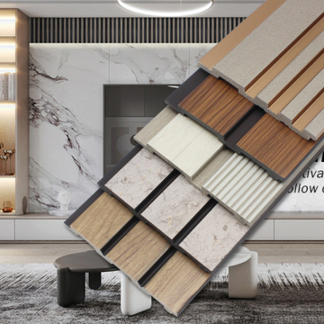 Plastic Wood Grille Wall Panel - Bumpy Background Decorative Board