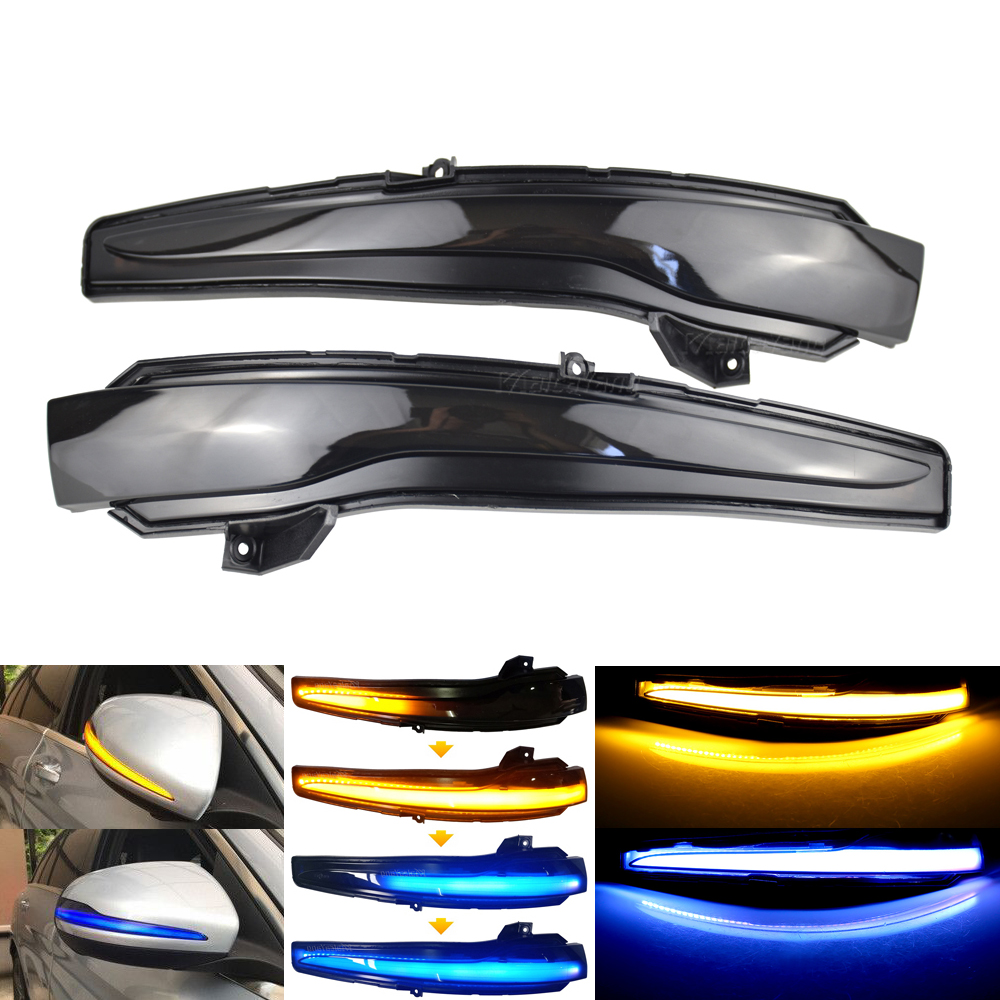 2Pieces For Mercedes Benz C Class W205 E W213 S W222 W217 Dynamic Turn Signal Blinker Sequential Side Mirror Indicator Light