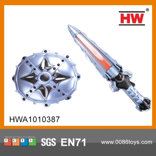 Kids Plastic B/O Weapon Shield And Sword